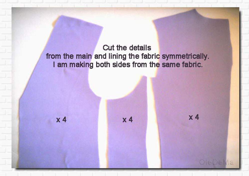 Free tutorial " How to sew men vest" ( 24 photo) + Template