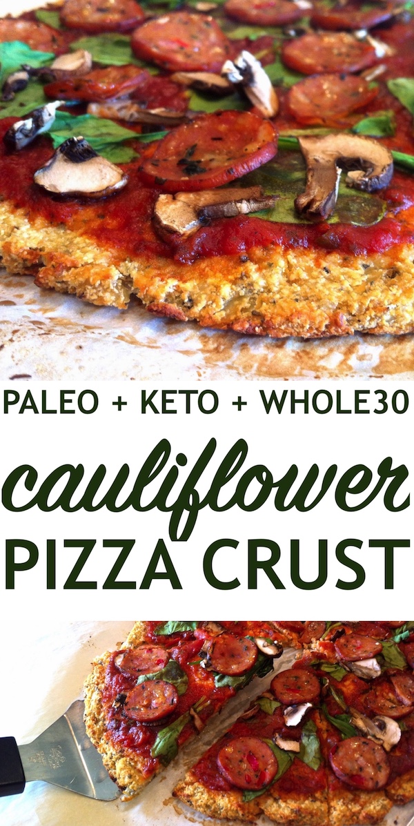 Just Jessie B Cauliflower Pizza Crust PALEO, Keto, Whole30