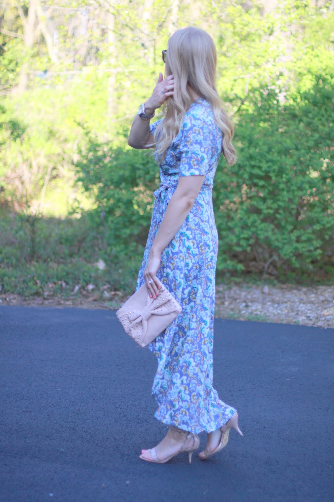 Shopping Bags and Travel Bags Floral Wrap Dress