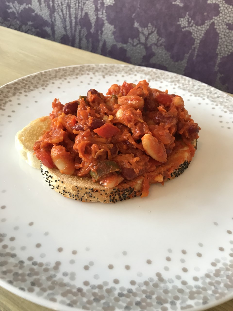 Bistro Becs and Family Smoky Chorizo Beans on Toast