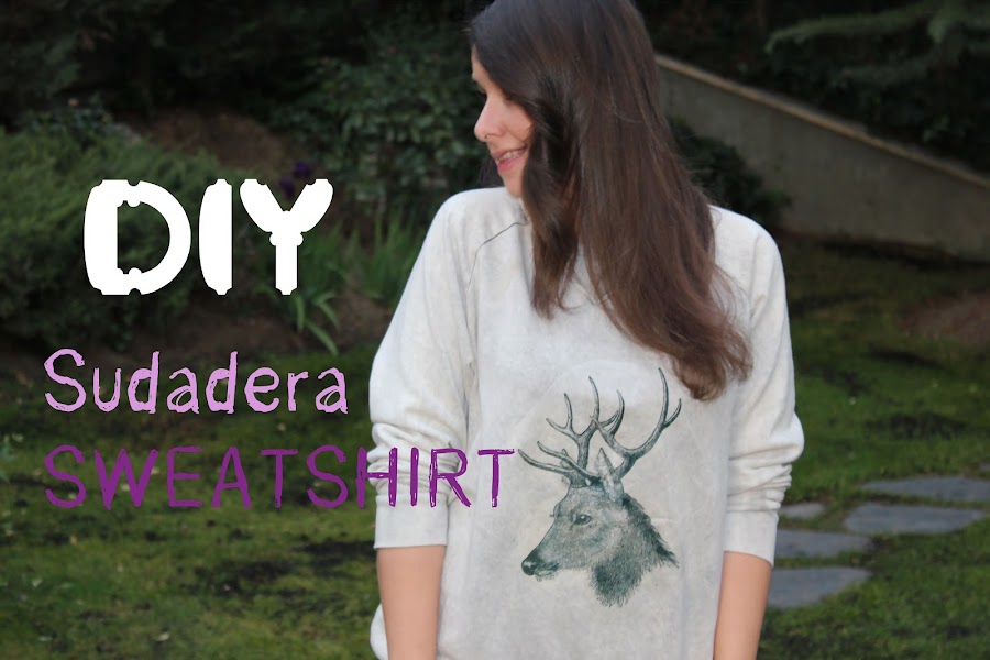 DIY sudadera con estampado animal