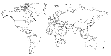 Cartina Del Mondo Da Colorare