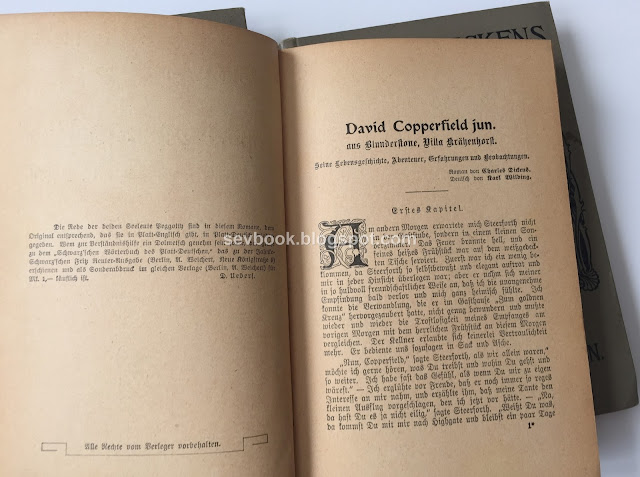 Dickens Charles, David Copperfield jun. Bände 1, 2 und 3,  Berlin: Weichert Verlag ~1900