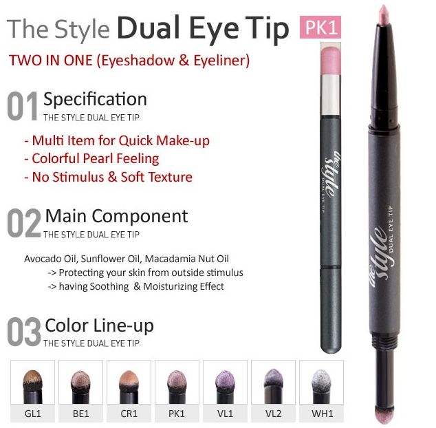 Sweet Attitude Inc. Missha The Style Dual Eye Tip EyeShadow