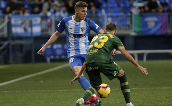 Málaga, Iván Alejo sufre una lesión muscular de grado I en el adductor