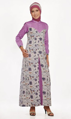 Model Baju Batik Kombinasi Sifon elegan Model Baju Batik Kombinasi Sifon elegan