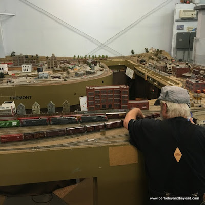club member at Golden State Model Railroad Museum in Pt. Richmond, California