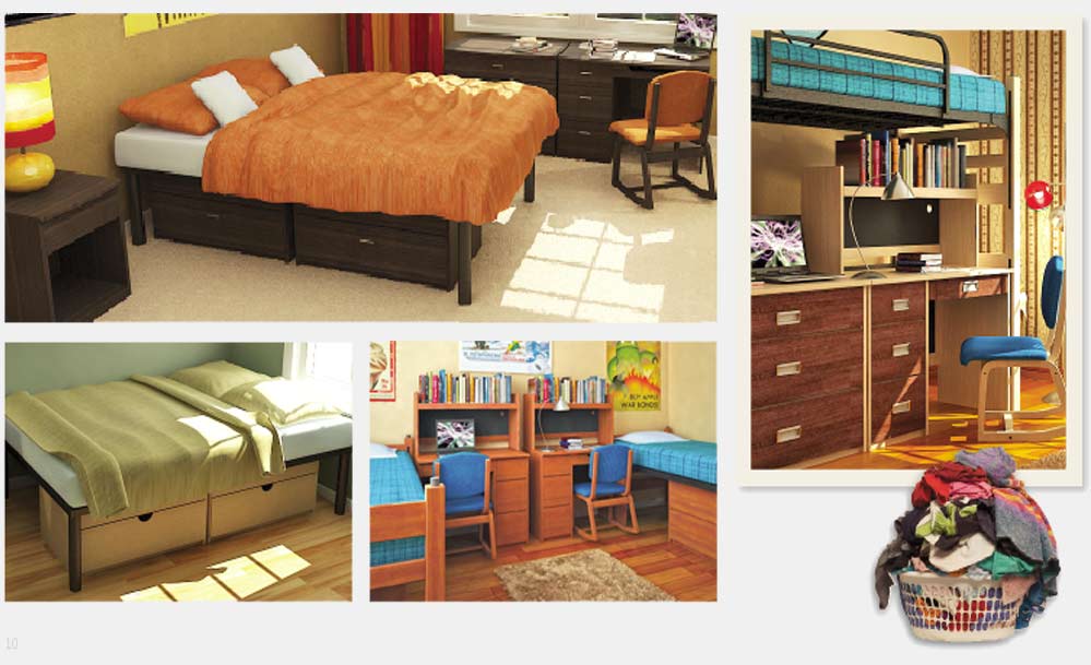 University Student Furniture for Residence Halls