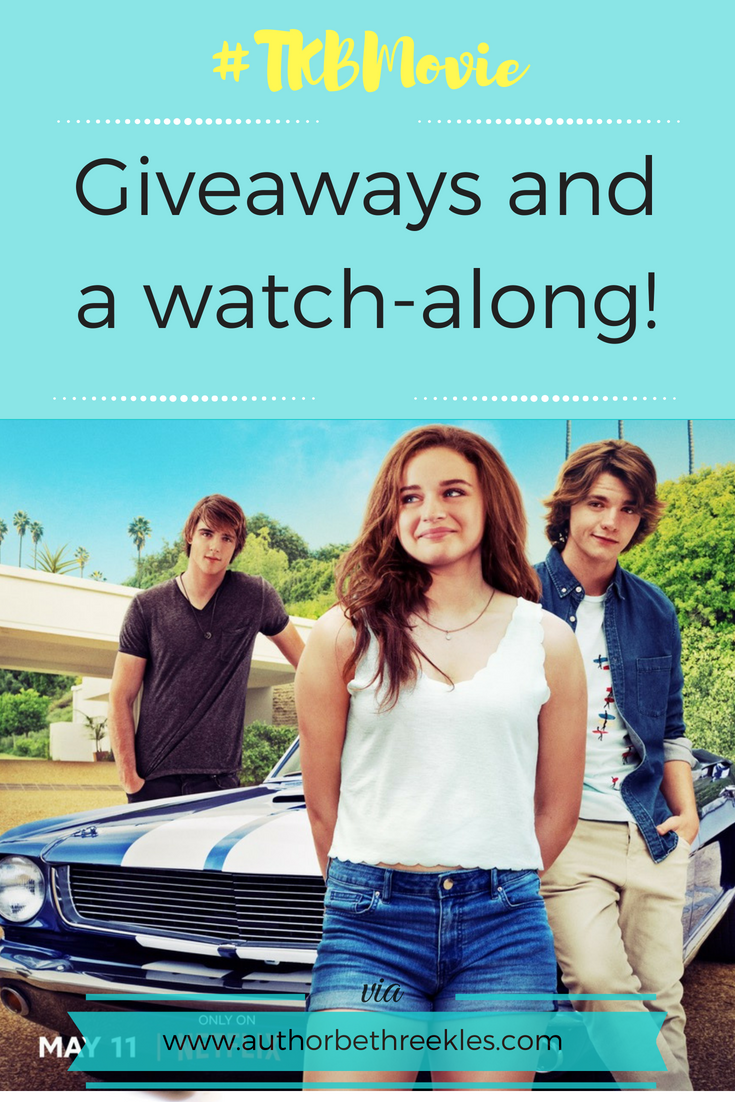 I'm doing a really cool giveaway on Twitter for The Kissing Booth movie and a watch-along! Find out more in this post. 