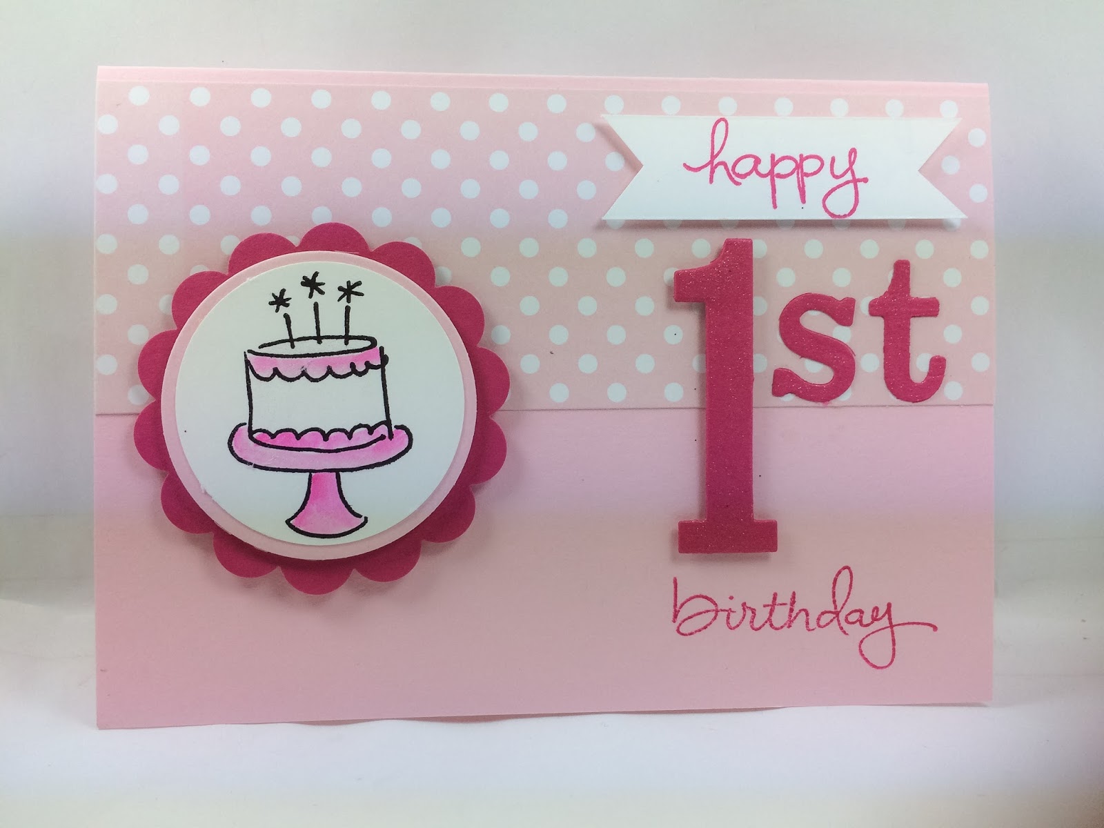 Deb's Stampin' Style: 1st Birthday Card