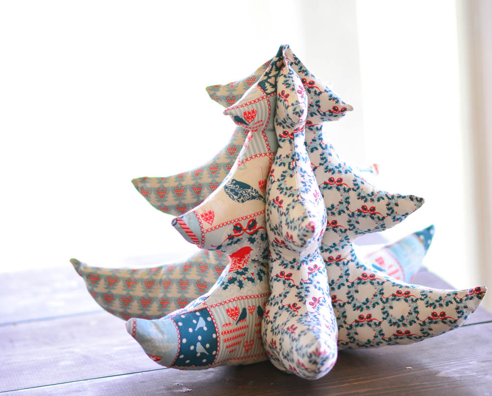 How to Make Stuffed Fabric Christmas Trees