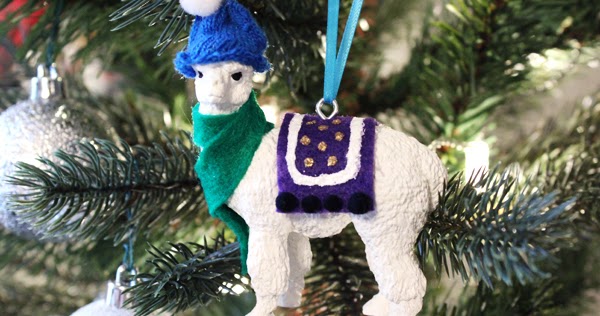 How to Make a Baby Llama Christmas Ornament