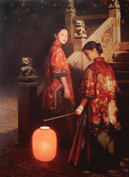 Children Paintings by Chinese Painter Zhu Yiyong