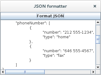 Talking Jas: Simple Java Swing JSON formatter