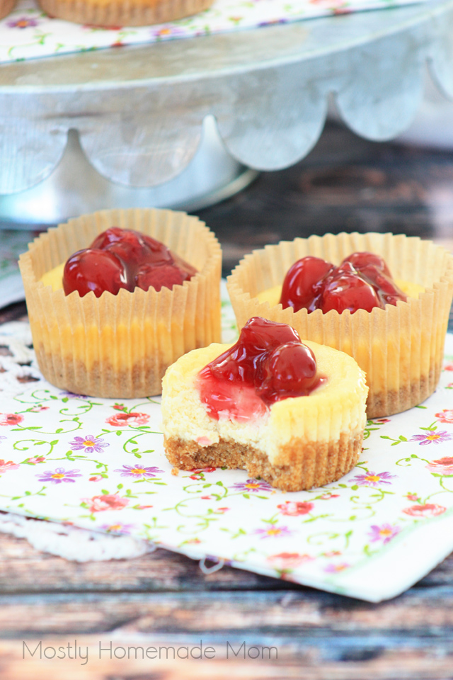 Best Ever Mini Cheesecakes VIDEO post Mostly Homemade Mom