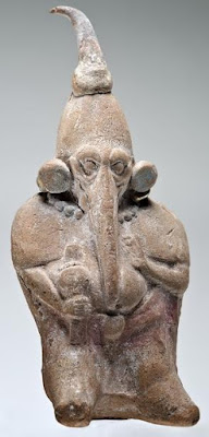 A Ganesha figurine found in Campeche, Mexico, c.600-900 CE