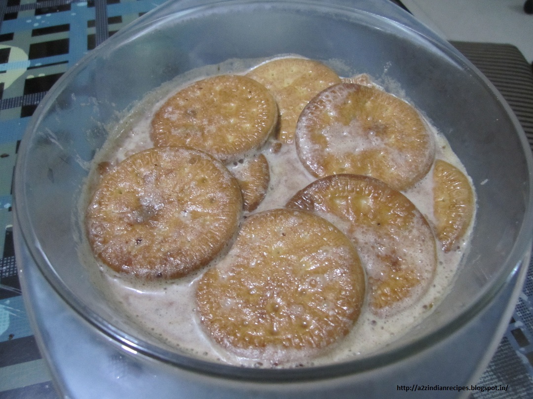 All Marathi Recipes Biscuit Pudding