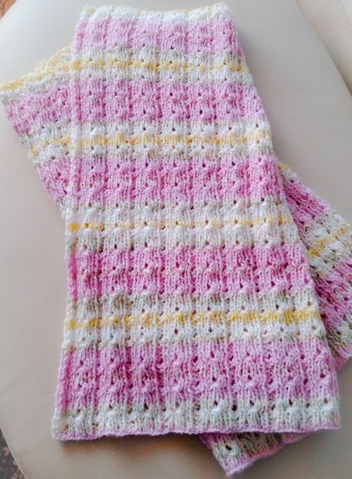 Beautiful Skills Crochet Knitting Quilting Reversible Baby Blanket