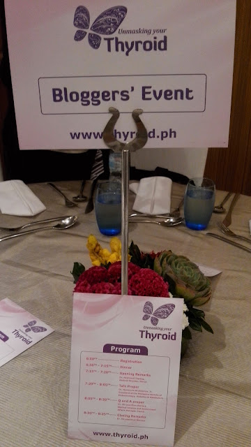 Merck (the world's oldest pharmaceutical and chemical company with headquarters in Germany)  held Unmasking Thyroid, a bloggers' event about raising awareness on thyroid disorders, last September 21, 2016, at the Holiday Inn Makati.