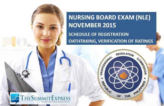 November 2015 NLE passers registration, oathtaking schedule