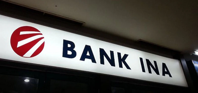 Bank Ina Perdana Logo sign
