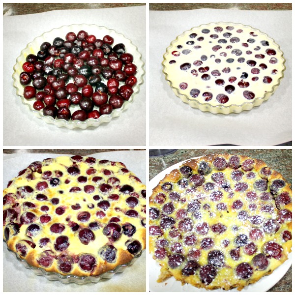 Elaboración clafoutis de cerezas