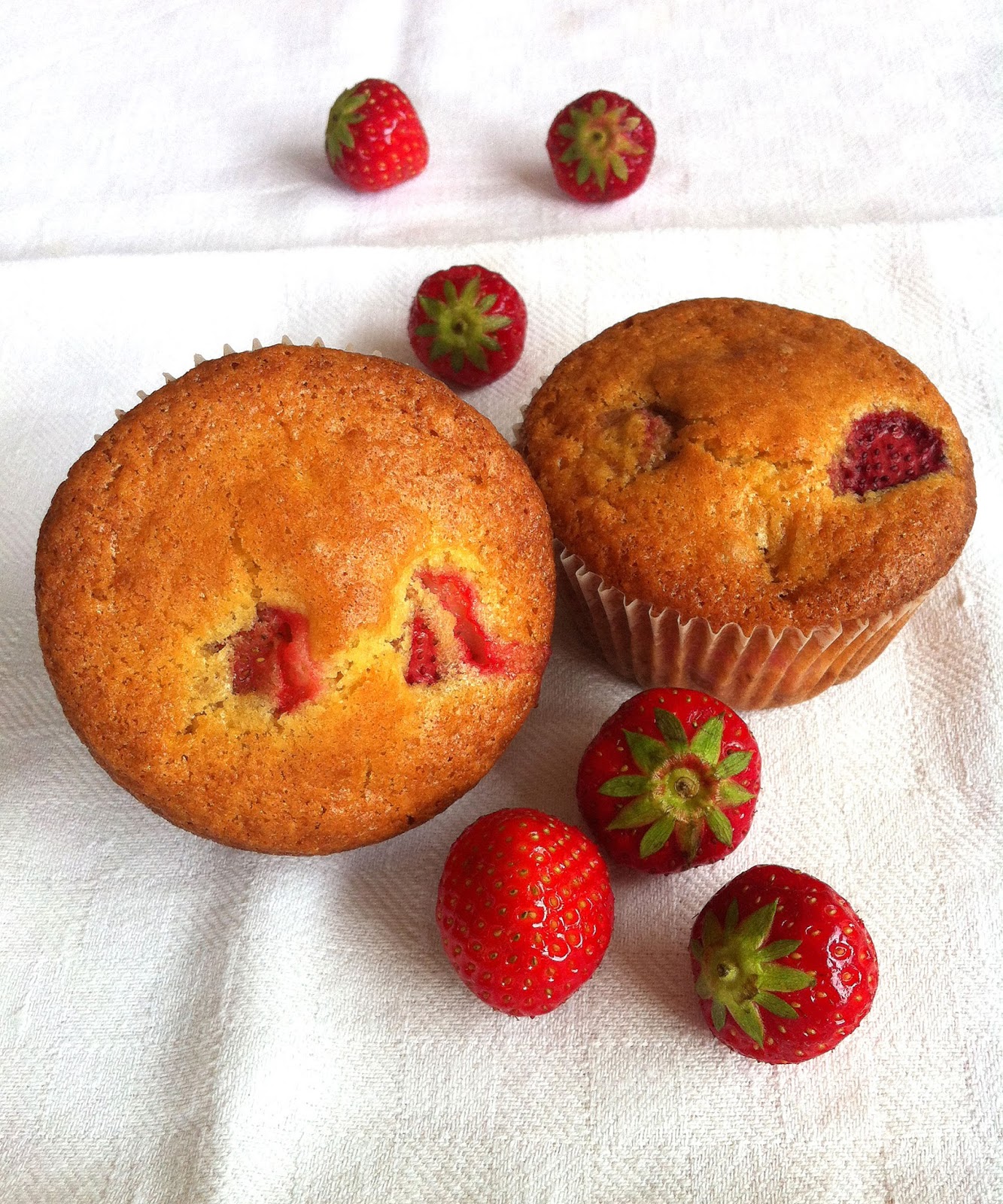 CUISINER BIEN : Erdbeer-Muffins