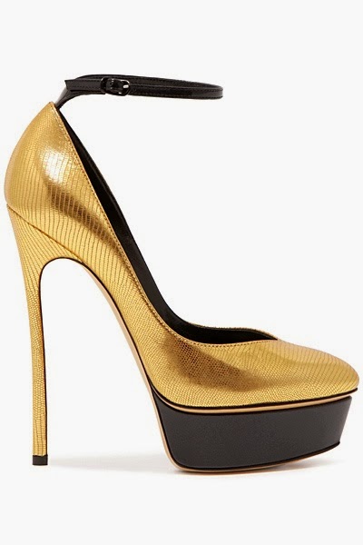 Golden party shoes College Fashion