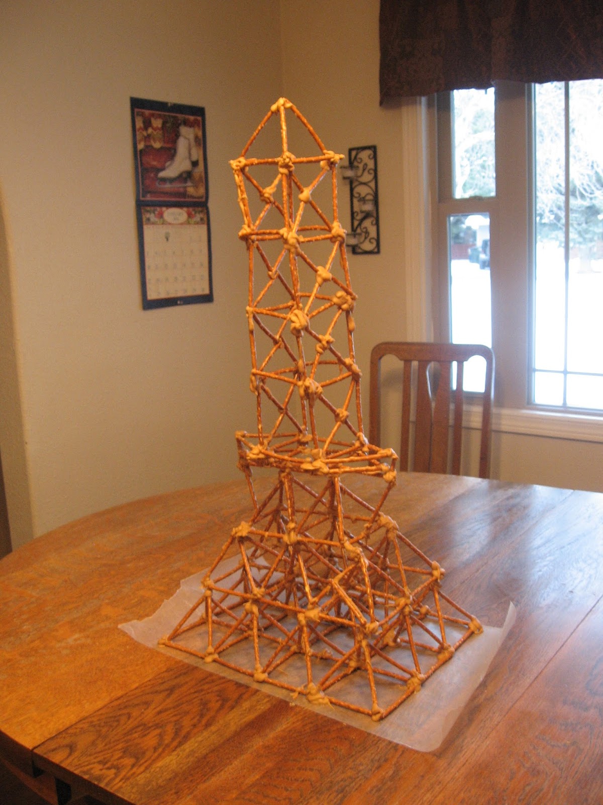 Almost Unschoolers A Pretzel Stick Tower