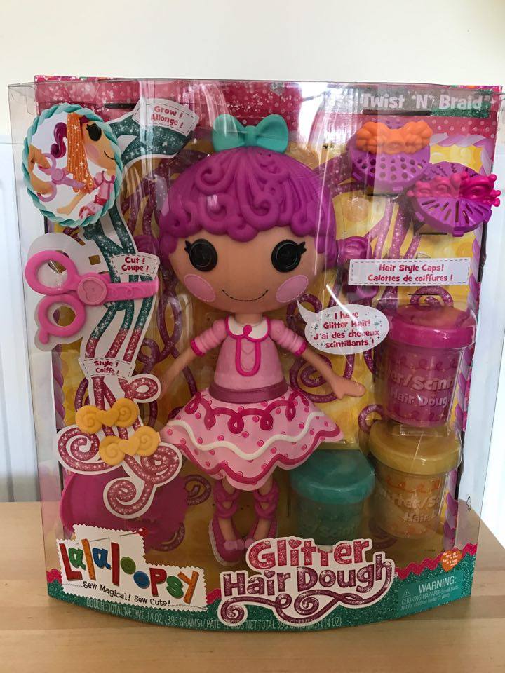 lalaloopsy glitter hair dough