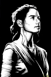star wars titus gregory series rey illustration awakens force bb