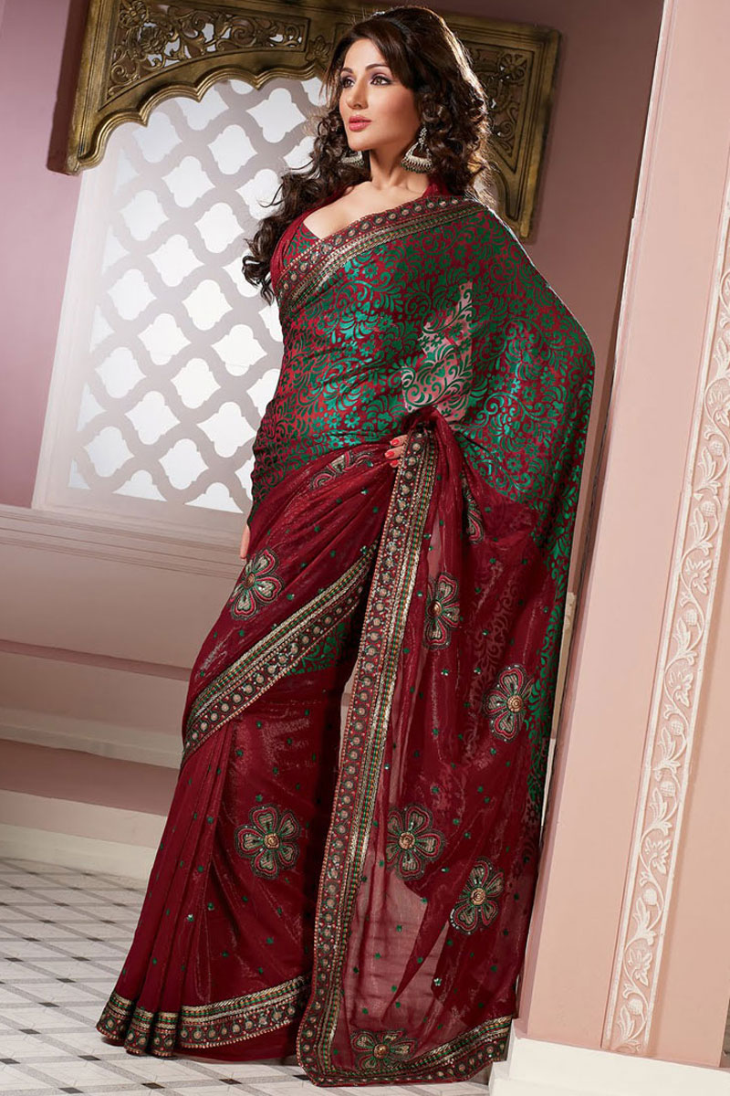 saree for bride reception