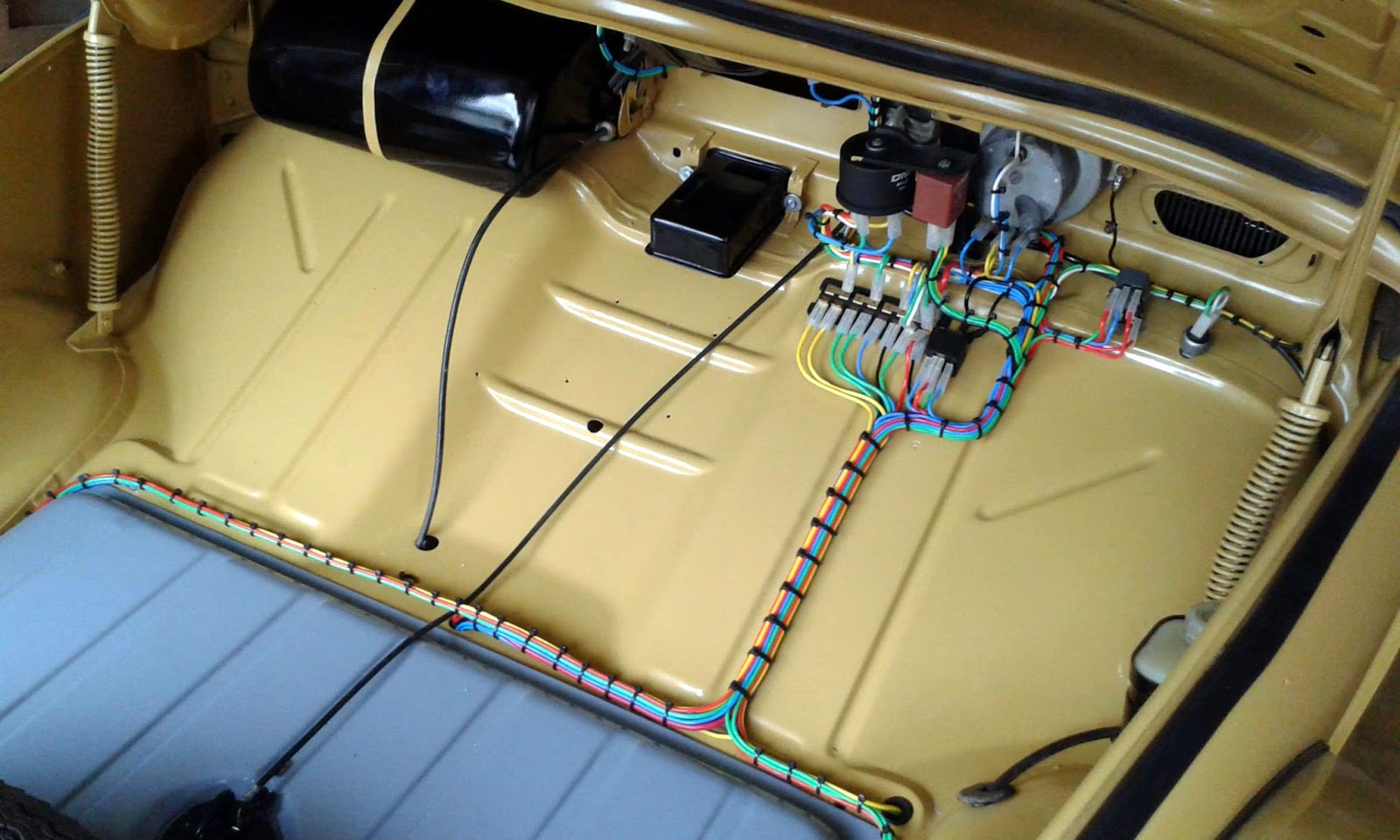 *Elétrica VW AR Chicote elétrico do fusca, organização visual.