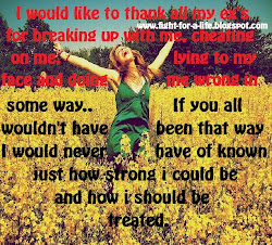 ex message alone happy quotes changed