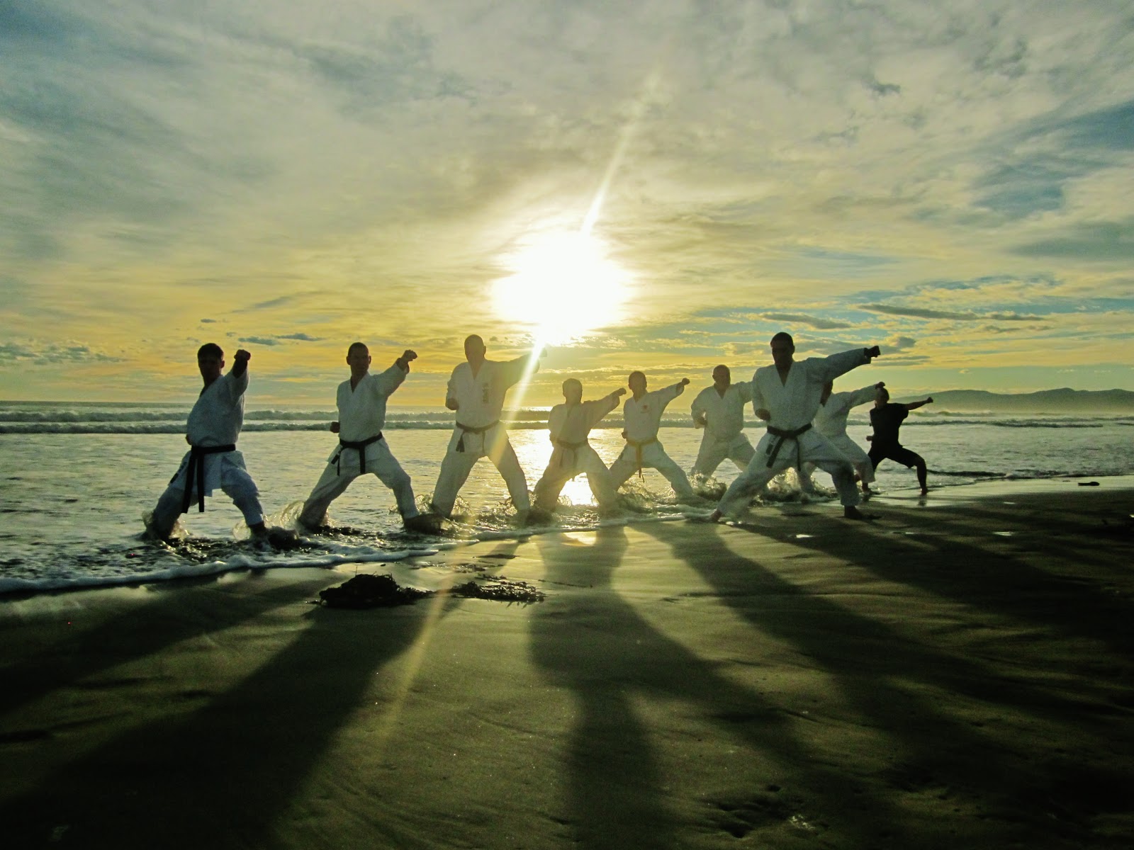 André Bertel's Karate-Do: Christchurch Shotokan Karate beach training