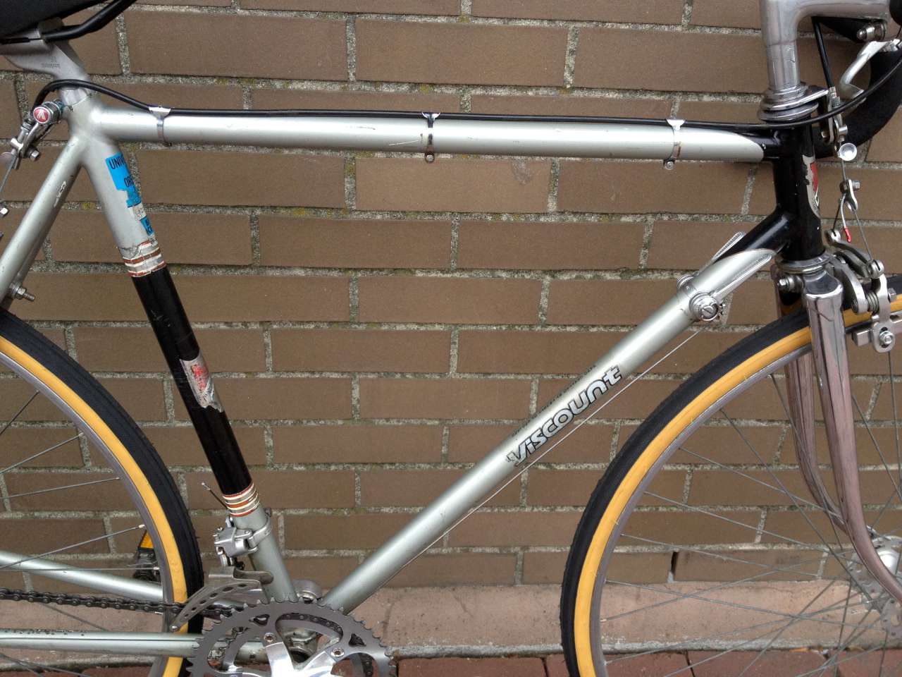 Bike Boom refurbished bikes Midlate 70's Silver Viscount Road bike