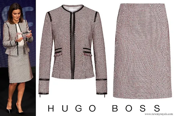 Queen Letizia wore Hugo Boss Keili Jacket