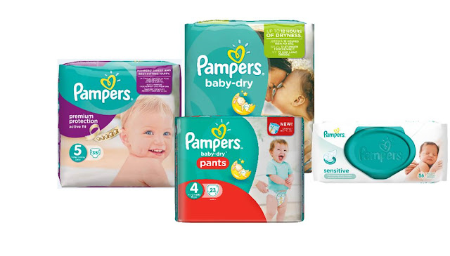 Pampers nappies and wipes 