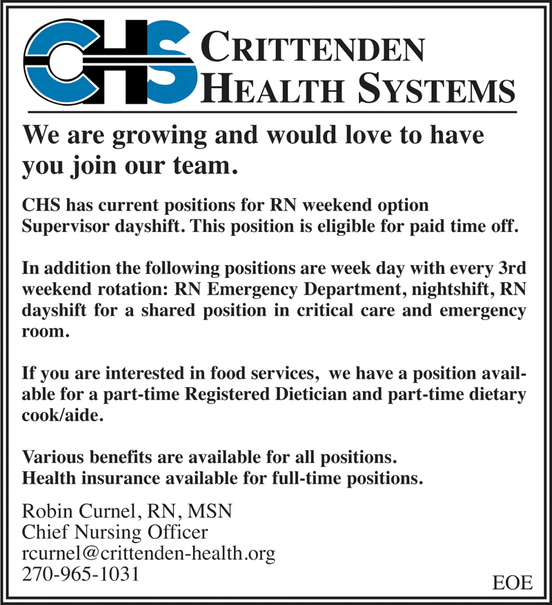 Crittenden regional hospital jobs