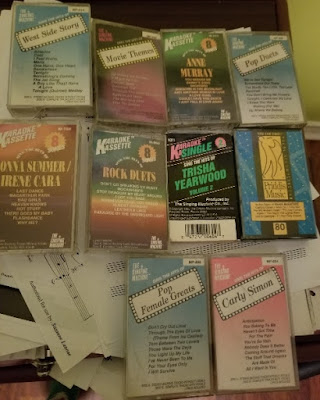 Some of my karaoke tapes