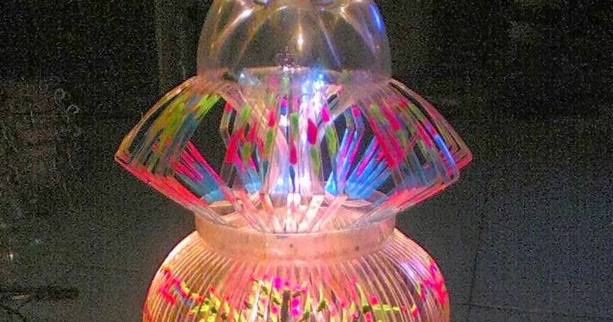  Kerajinan  Lampion dari botol Plastik ala Bob Novandy 
