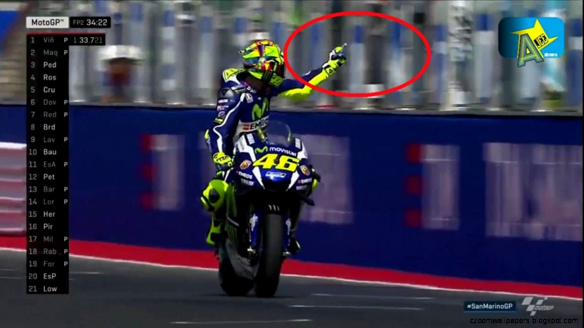 Motogp San Marino 2016   Ini Alasan Valentino Rossi Acungkan Jari