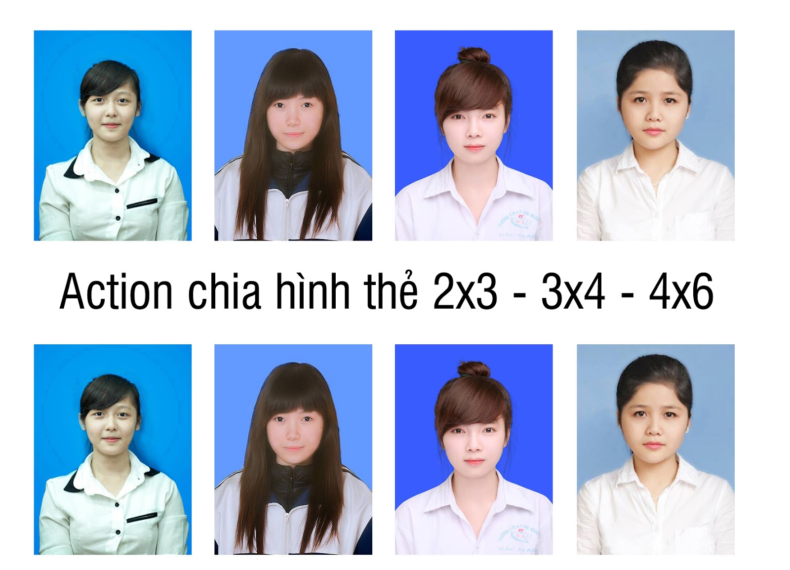 Action Chia Hình Thẻ 2X3 - 3X4 - 4X6 Trong Photoshop - Dạy Và Học  Photoshop, Nhiếp Ảnh Tại Đà Nẵng