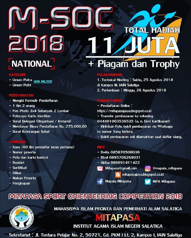 Mitapasa Sport Orienteering Competition / M-SOC • 2018 Mitapasa Sport Orienteering Competition / M-SOC • 2018