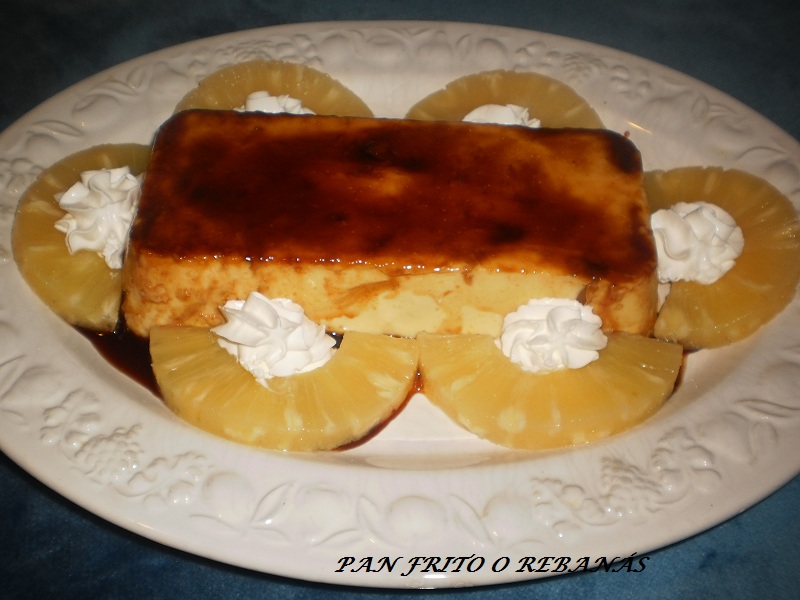 PAN FRITO O REBANÁS: POSTRE DE PIÑA