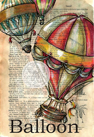 09-Hot-Air-Balloon-Kristy-Patterson-Flying-Shoes-Art-Studio-Dictionary-Drawings-www-designstack-co
