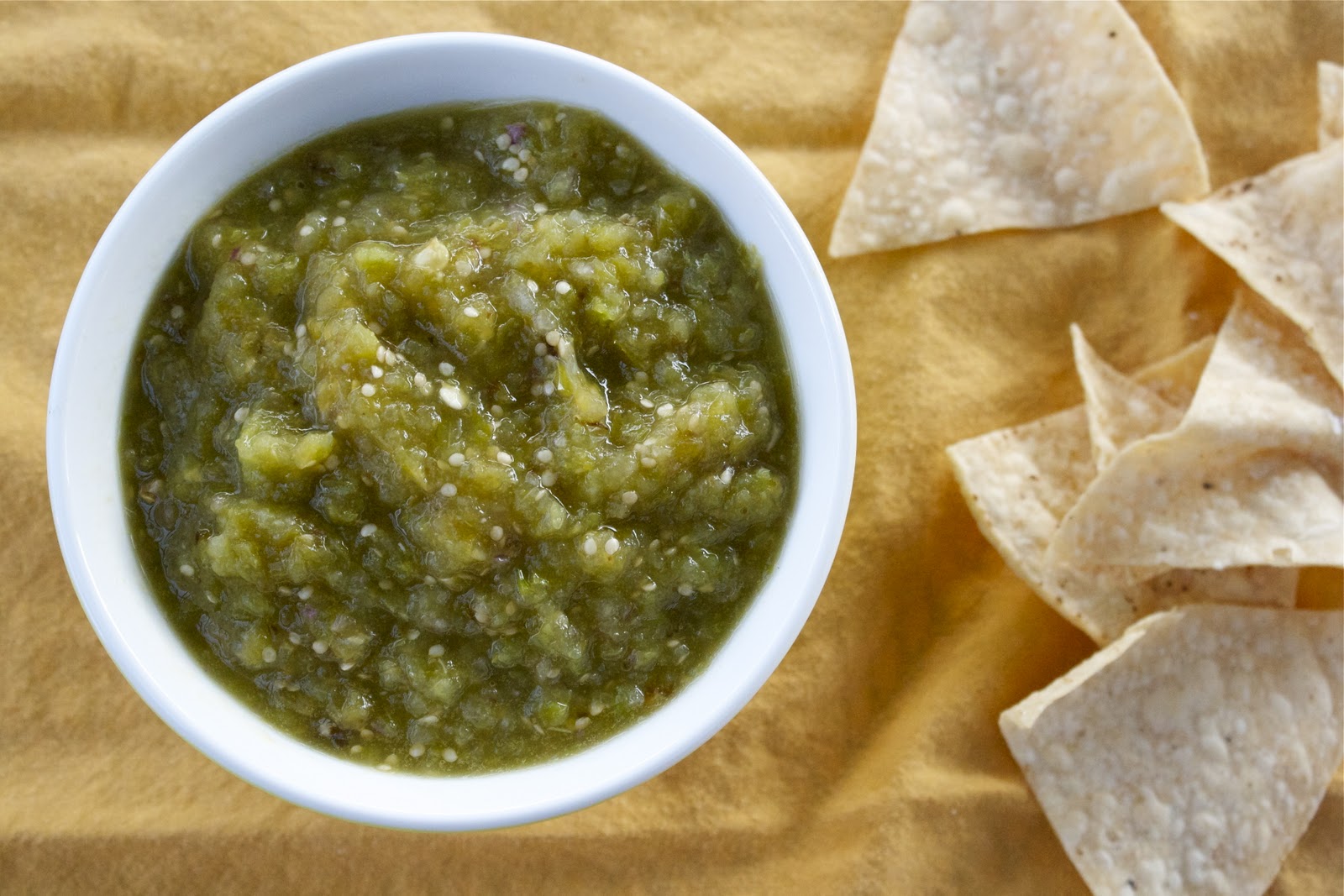 CosmoCookie: Roasted Green Chile &amp; Tomatillo Salsa Verde