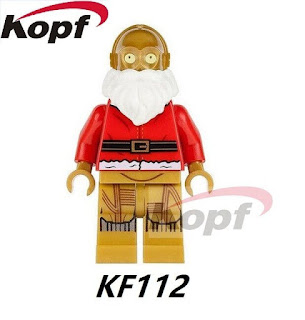 BLACK PANTHER CHRISTMAS SANTA MINIFIGURE FIGURE USA SELLER NEW IN PACKAGE