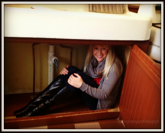 A Christmas Story House Under the Sink Like Randy Mommy on the Spot
