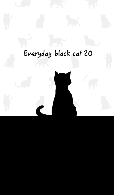 Everyday black cat20!